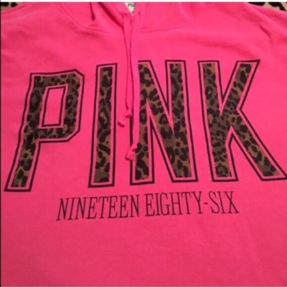 Victoria Secret Pink cheetah hoodie - Picture 3 of 5